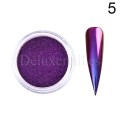 copy of Mirror Chrome Powder NAILS WORLD-168 camaleón azul/rosa/morado