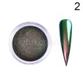 copy of Mirror Chrome Powder NAILS WORLD-168 camaleón azul/rosa/morado