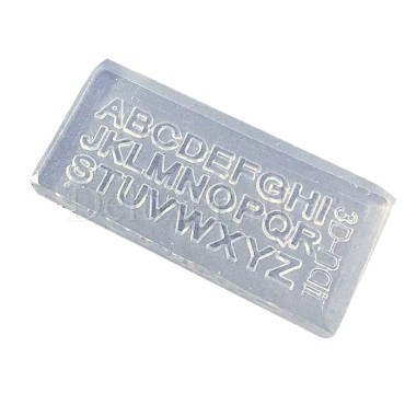 Molde de silicona transparente para los diseños, Letras