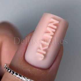 Molde de silicona transparente para los diseños, Letras