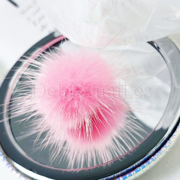 Pompón magnético desmontable, rosa
