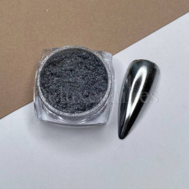 Mirror Powder Dark 01, Plata, 5 gr