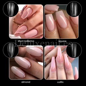 Tips de gel Oval Medium, 550 uds, 11 medidas