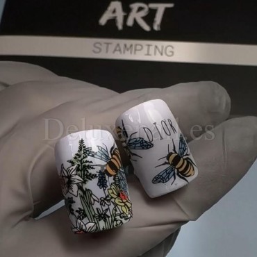 copy of Placa Stamping 02, Flores (Pequeña)