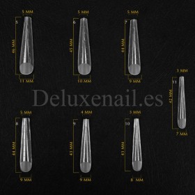 Tips Dual System Komilfo, Gothic Long, 130 uds, 13 medidas