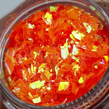 Foil "Vidrio roto" 10, Naranja multicolor, 2,5 g.