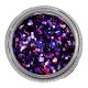 Lentejuelas 20, Morado multicolor, 1 mm.