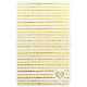 Pegatina cinta 05 - cadena decorativa, dorado