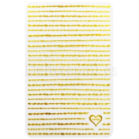 Pegatina cinta 05 - cadena decorativa, dorado