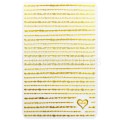 Pegatina cinta 05 - cadena decorativa, dorado