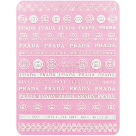 Pegatina adhesiva CB-117, Prada Gucci