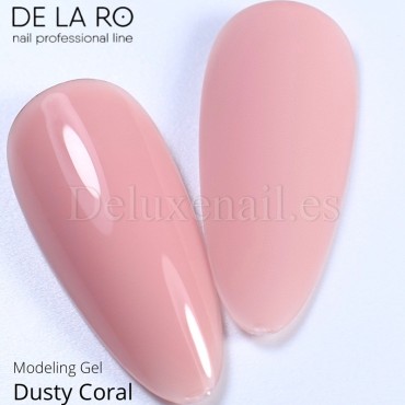 Gel Nude Dusty Coral DE LA RO, 15 gr