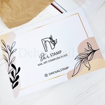 Placa Grande 10 Darstamp Floral