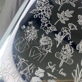 copy of Placa Stamping 02, Flores (Pequeña)