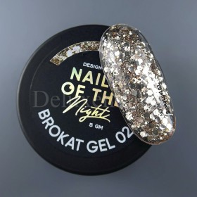 Brokat Gel 02 NAILSOFTHENIGHT, 5 gr