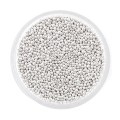 Microbolitas caviar metálicas, Plata, 0,6-0,8 mm