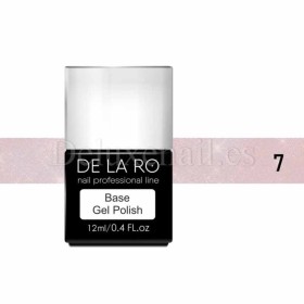 Base New France Shimmer 07 DE LA RO, base camuflaje, beige con micro brillo, 12 ml