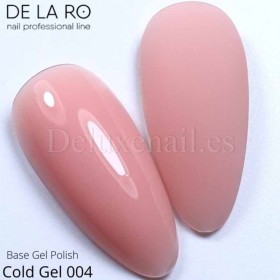 Cold Gel Base 04 DE LA RO, gel líquido nude beige, 12 ml