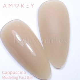 Fast Gel Cappuccino Amokey, gel constructor de color, 15 gr