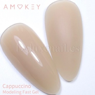 Fast Gel Cappuccino Amokey, gel constructor de color, 15 gr