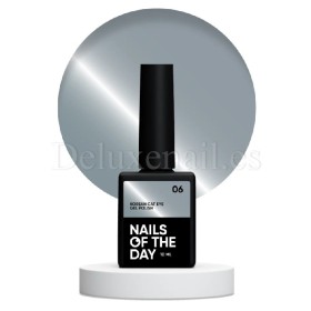 Esmalte permanente Korean cat eye 06 NAILSOFTHEDAY, Plateado, 10 ml