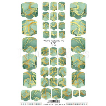 Pegatina Adhesiva Wraps Pedicure 143 VS