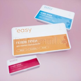 Tips de gel Easy, Stiletto, 550 uds, 11 medidas