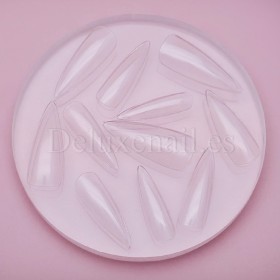 Tips de gel, Stiletto, 550 uds, 11 medidas