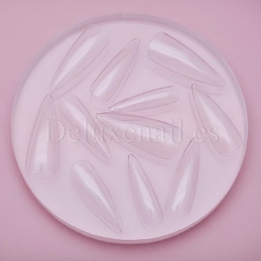 Tips de gel, Stiletto, 550 uds, 11 medidas