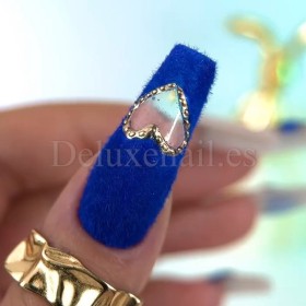 Polvo aterciopelado para uñas "Fluffy" Easy, Azul