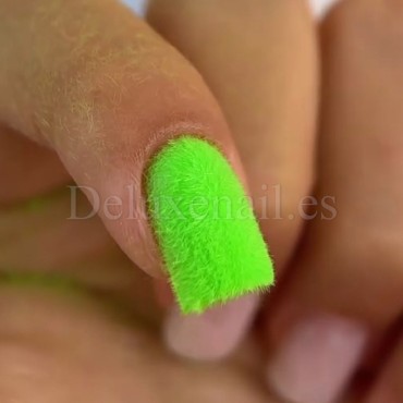 Polvo aterciopelado para uñas "Fluffy" Easy, Verde claro