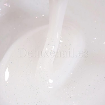 Gel constructor Dark Smart Builder Gel 26, Blanco con micro brillo, 15 ml