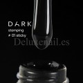 Esmalte con pegajosidad Stamping Dark 01, Negro, 10 ml