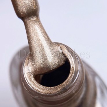 Esmalte Stamping Dark 21, Oro Blanco Metalizado, 10 ml