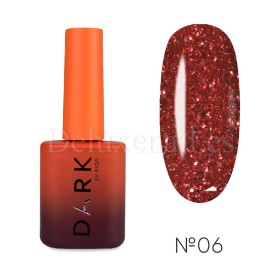 Esmalte Reflectante Flash 06 Dark, Rojo, 10 ml