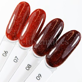 Esmalte Reflectante Flash 06 Dark, Rojo, 10 ml