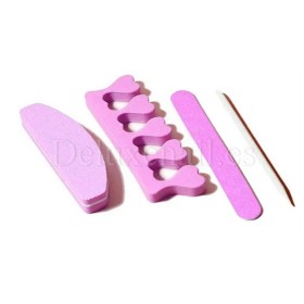 Kit de regalo para uñas naturales, Rosa