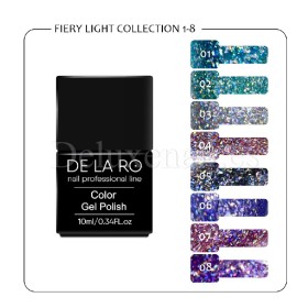 Esmalte Permanente Fiery Light 01 DE LA RO, 10 ml