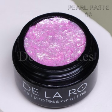 Gel Pearl Paste 08 DE LA RO, gel para decoración de uñas, 7 gr
