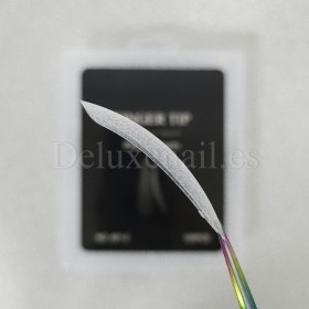 Tips dual system Snake Finger tip plastic form NO.21-2, 120 uds, 10 medidas, patrón serpiente