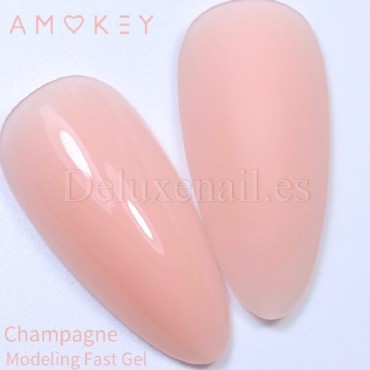 Fast Gel Champagne Amokey, gel constructor de color, 30 gr