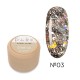 Esmalte Permanente Star Gel 03 Dark, Transparente con purpurina Mix, 5 gr