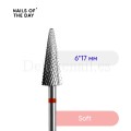 Fresa de tungsteno roja 6*17, NAILSOTHEDAY