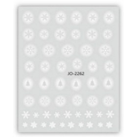 Pegatina adhesiva JO-2262, blanco