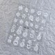 Pegatina adhesiva MO-166, blanco