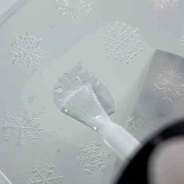 Molde de silicona transparente para los diseños, Navidad