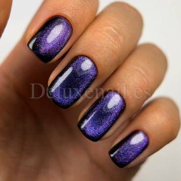 Esmalte permanente Cat Eye 19 Dark, Azul violeta camaleón, 6 ml