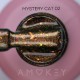 Mystery Cat 02 DE LA RO, esmalte permanente ojo de gato con trozos de foil multicolor, marrón, 10 ml