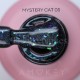 Mystery Cat 05 DE LA RO, esmalte permanente ojo de gato con trozos de foil multicolor, morado, 10 ml