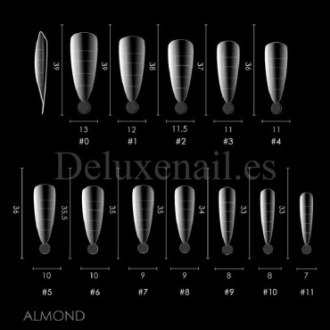 Dual Form Almond D10 DE LA RO, 120 uds